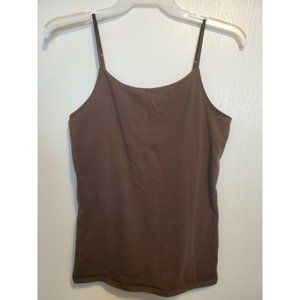 MOSSIMO BROWN SPAGHETTI STRAP WOMEN’S Tank Top Cam